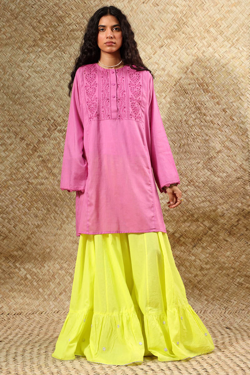 Embroidered Schiffli Shirt