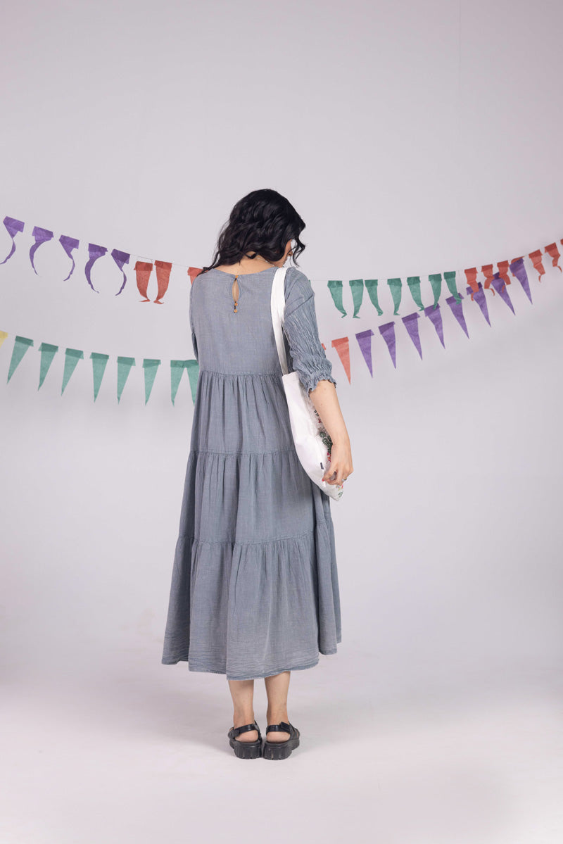 Dare To Denim Tiered Dress