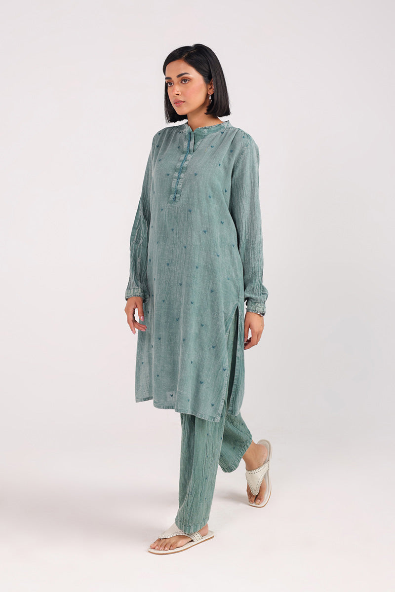 Dare To Heart Denim Duo-Set