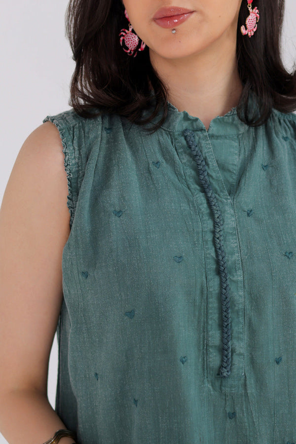 Dare To Heart Denim Set