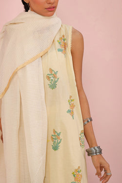 Golden Veil Resham Check Dupatta