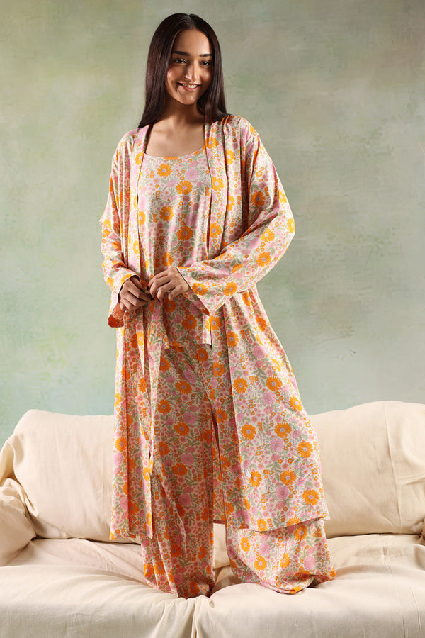 Loungewear 3-Piece Robe Set