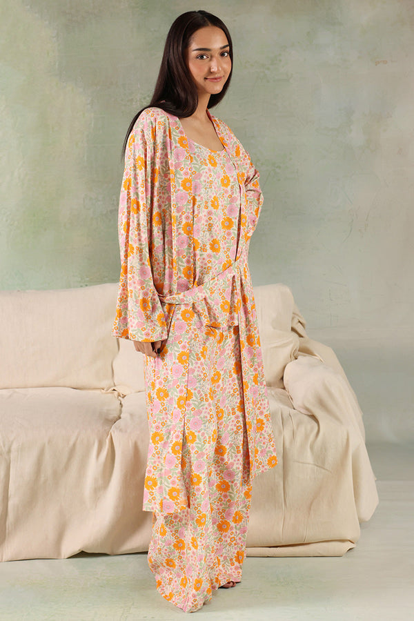 Loungewear 3-Piece Robe Set