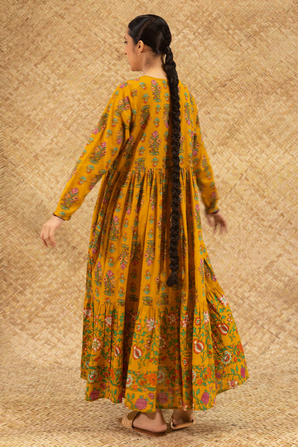 Block Whisper Tiered Dress