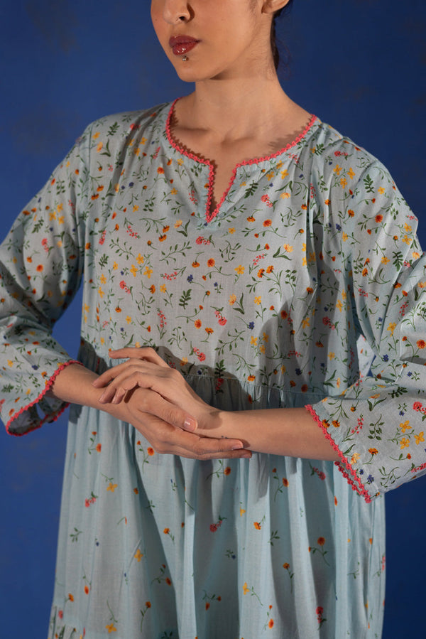 Ditsy Floral Tiered Dress