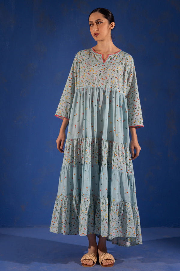 Ditsy Floral Tiered Dress