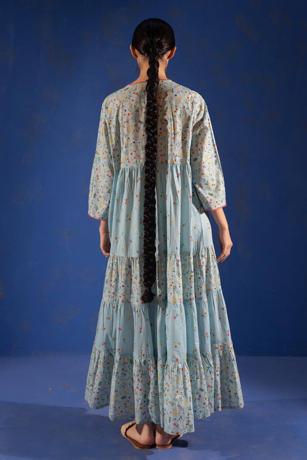 Ditsy Floral Tiered Dress