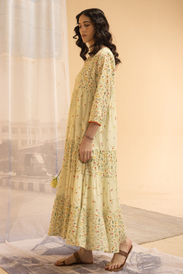 Ditsy Floral Tiered Dress