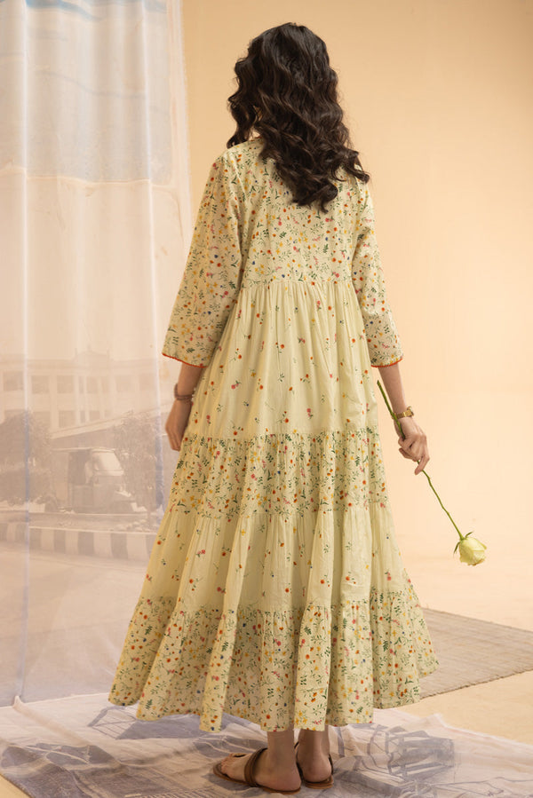 Ditsy Floral Tiered Dress