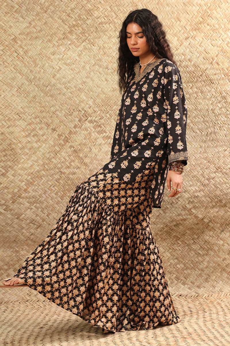 Inlay Gharara Set