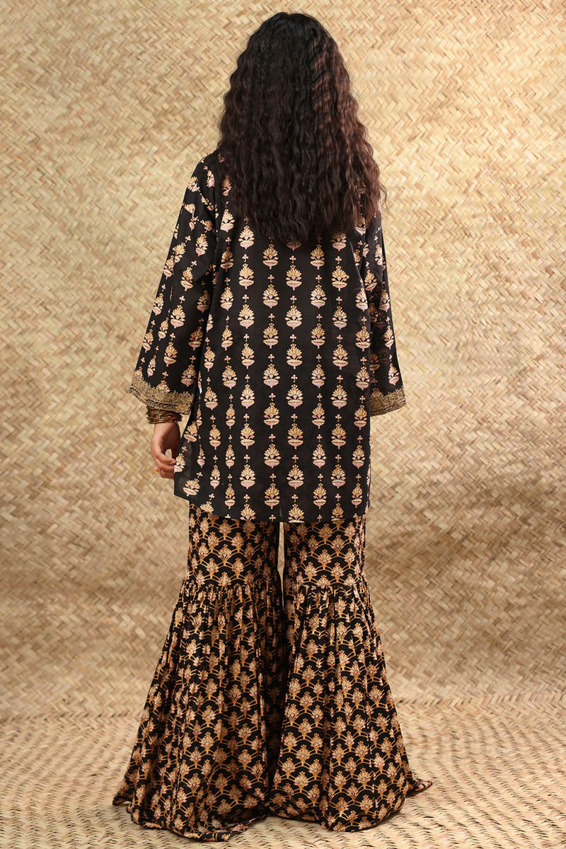 Inlay Gharara Set