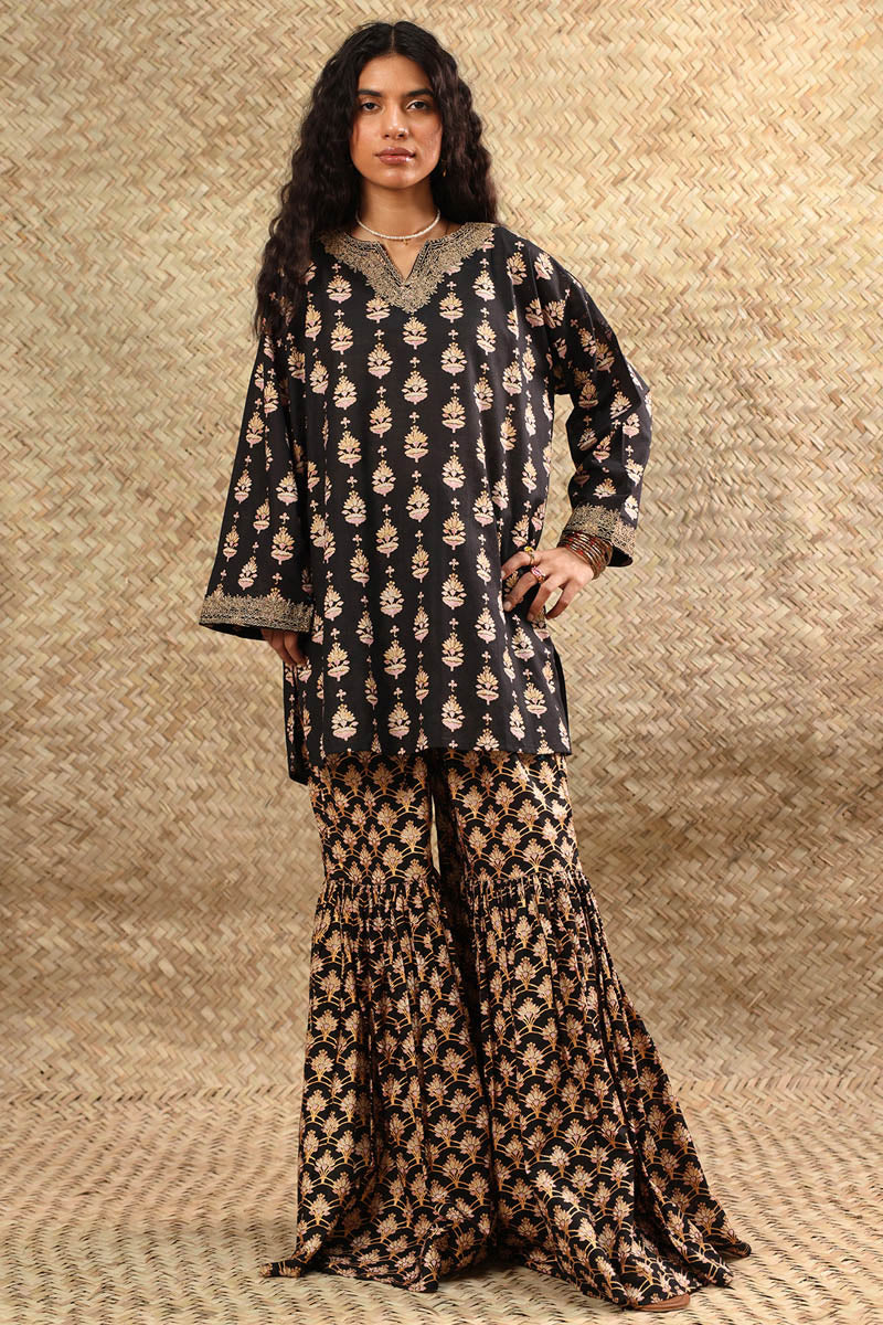 Inlay Gharara Set