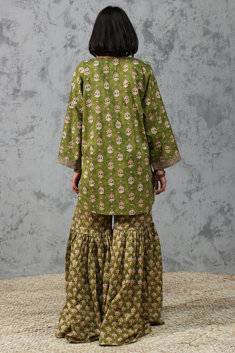 Inlay Gharara Set