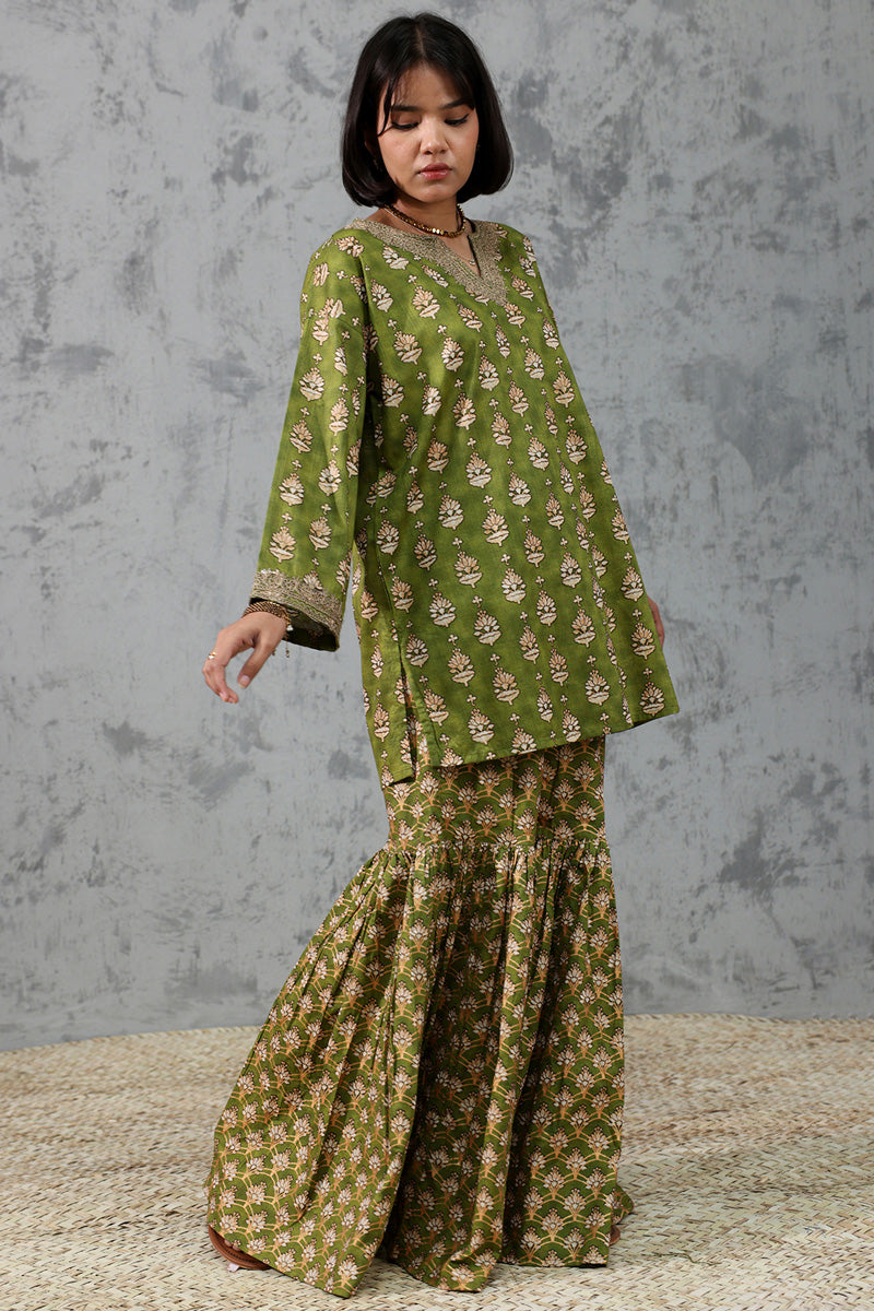 Inlay Gharara Set