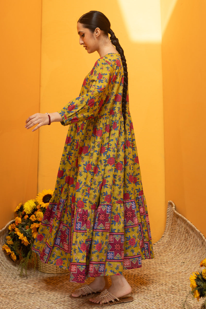 Gulab Mosaic Tiered Dress