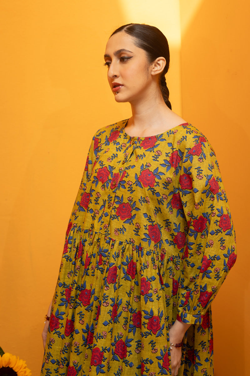 Gulab Mosaic Tiered Dress