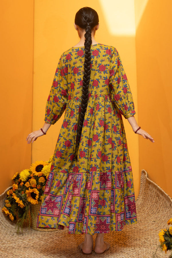 Gulab Mosaic Tiered Dress