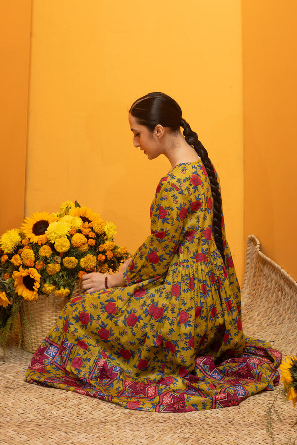 Gulab Mosaic Tiered Dress