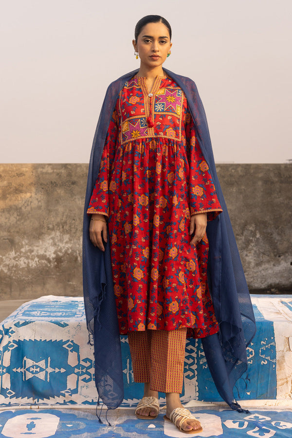 Printed Mosaic Tassel Set