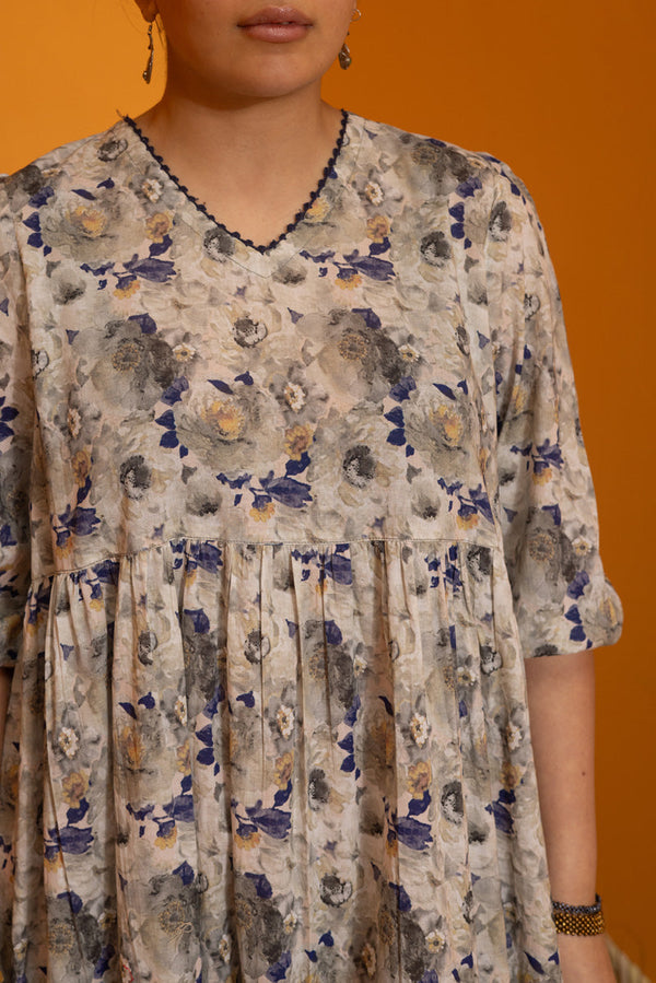 Soft Floralcore Tiered Dress