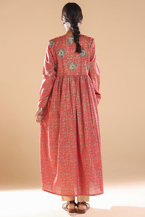 Gilded Polki Flared Dress