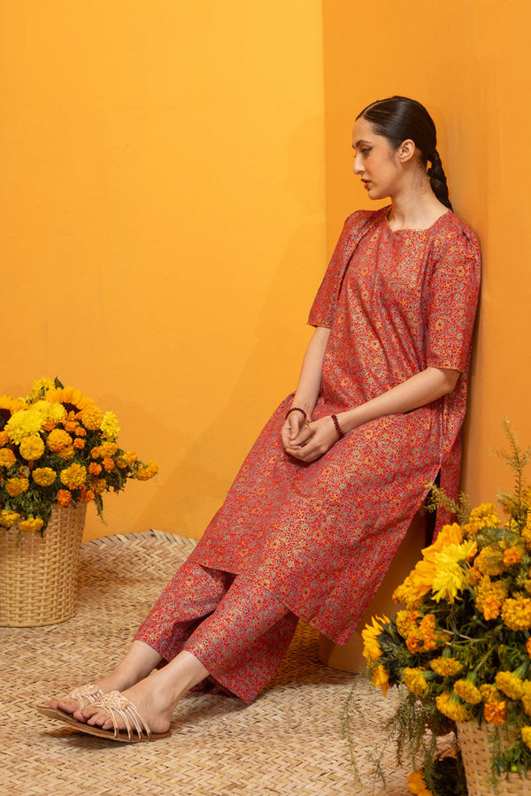 Pure Polki Printed Set