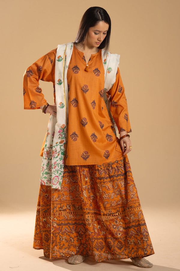 Garden Script Skirt Set