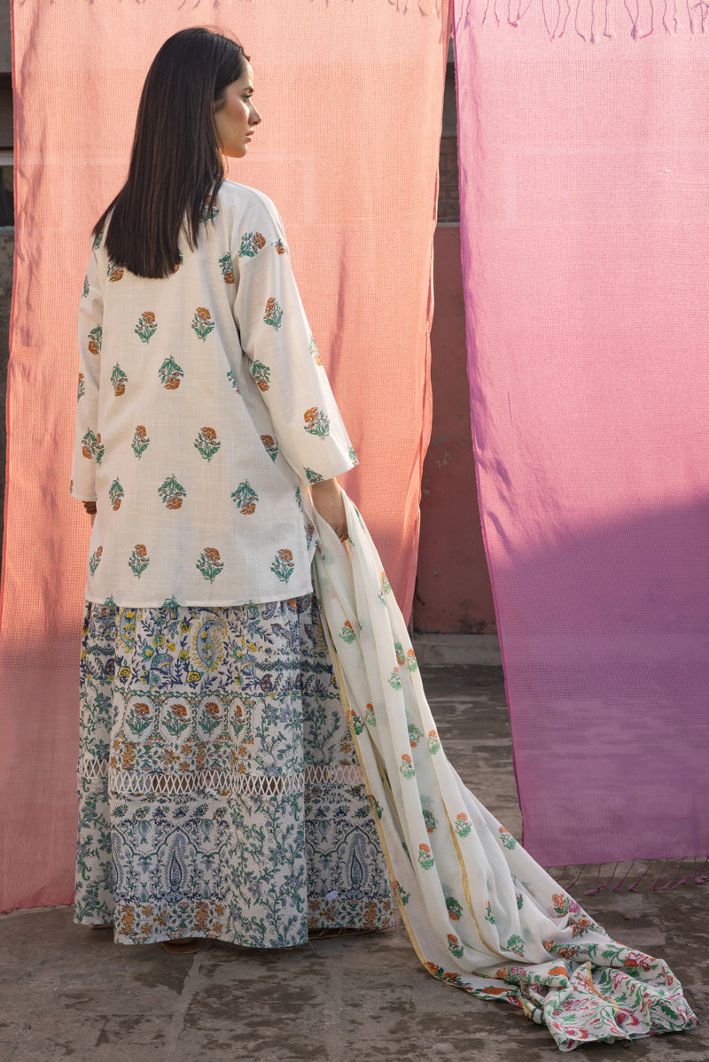 Garden Script Skirt Set