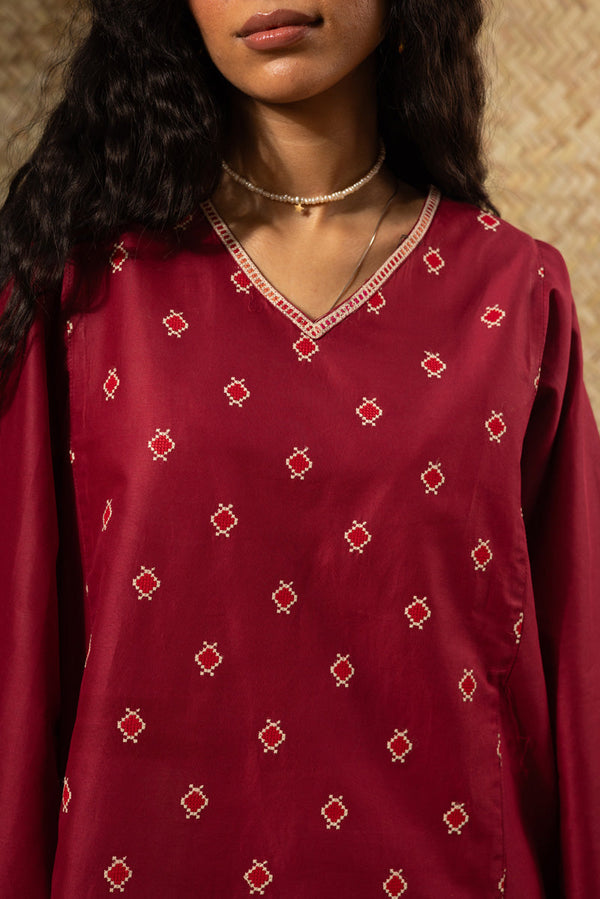 Blush Whisper Kurti