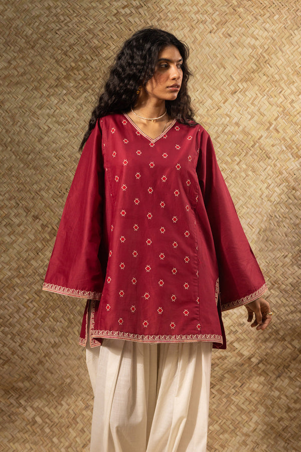 Blush Whisper Kurti