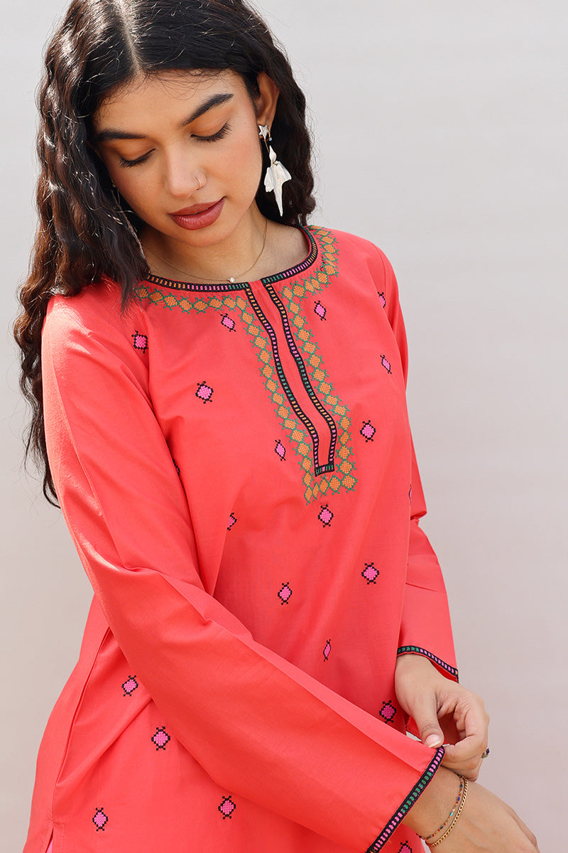 Embroidered Mosaic Kurti