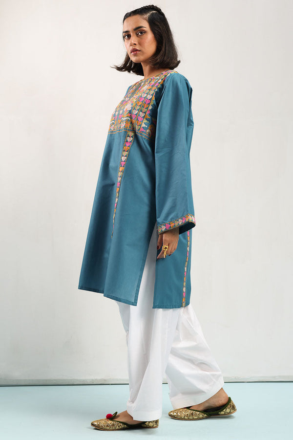 Heart Embroidered Kurti