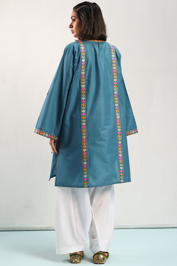Heart Embroidered Kurti