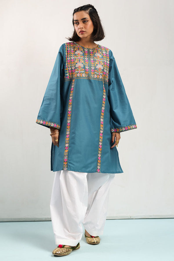 Heart Embroidered Kurti