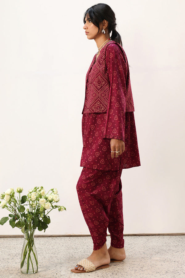 Chunari Beats 3-Piece Koti Set