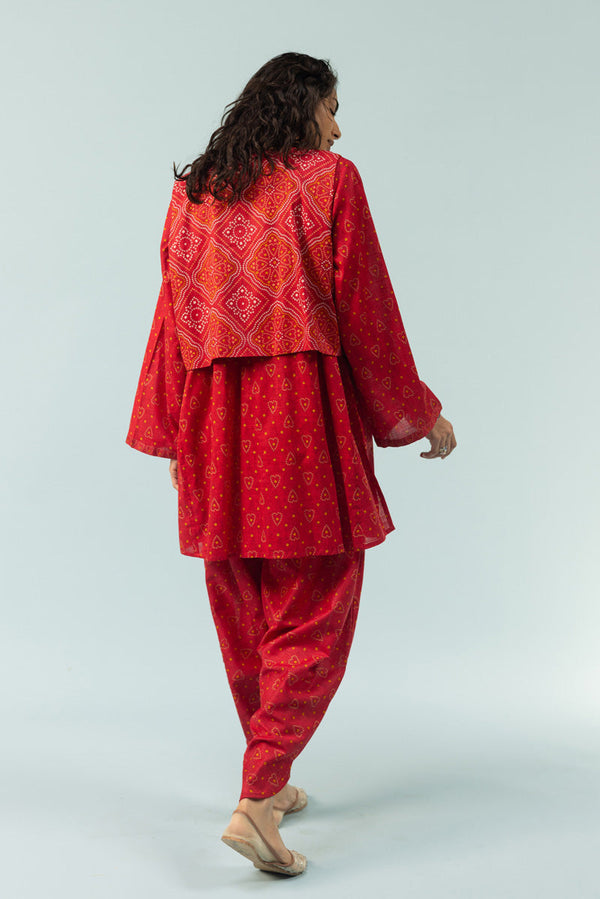 Chunari Beats 3-Piece Koti Set