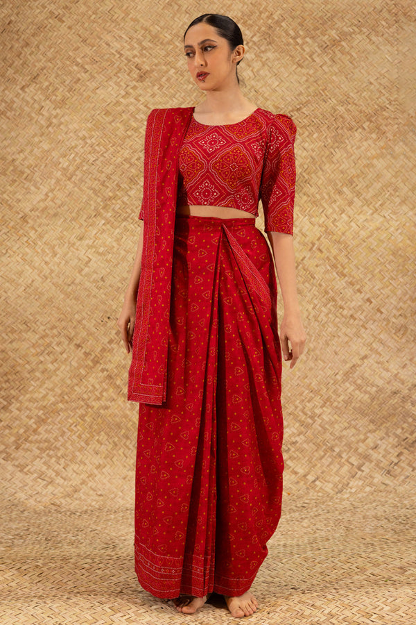 Chunari Drape Saree