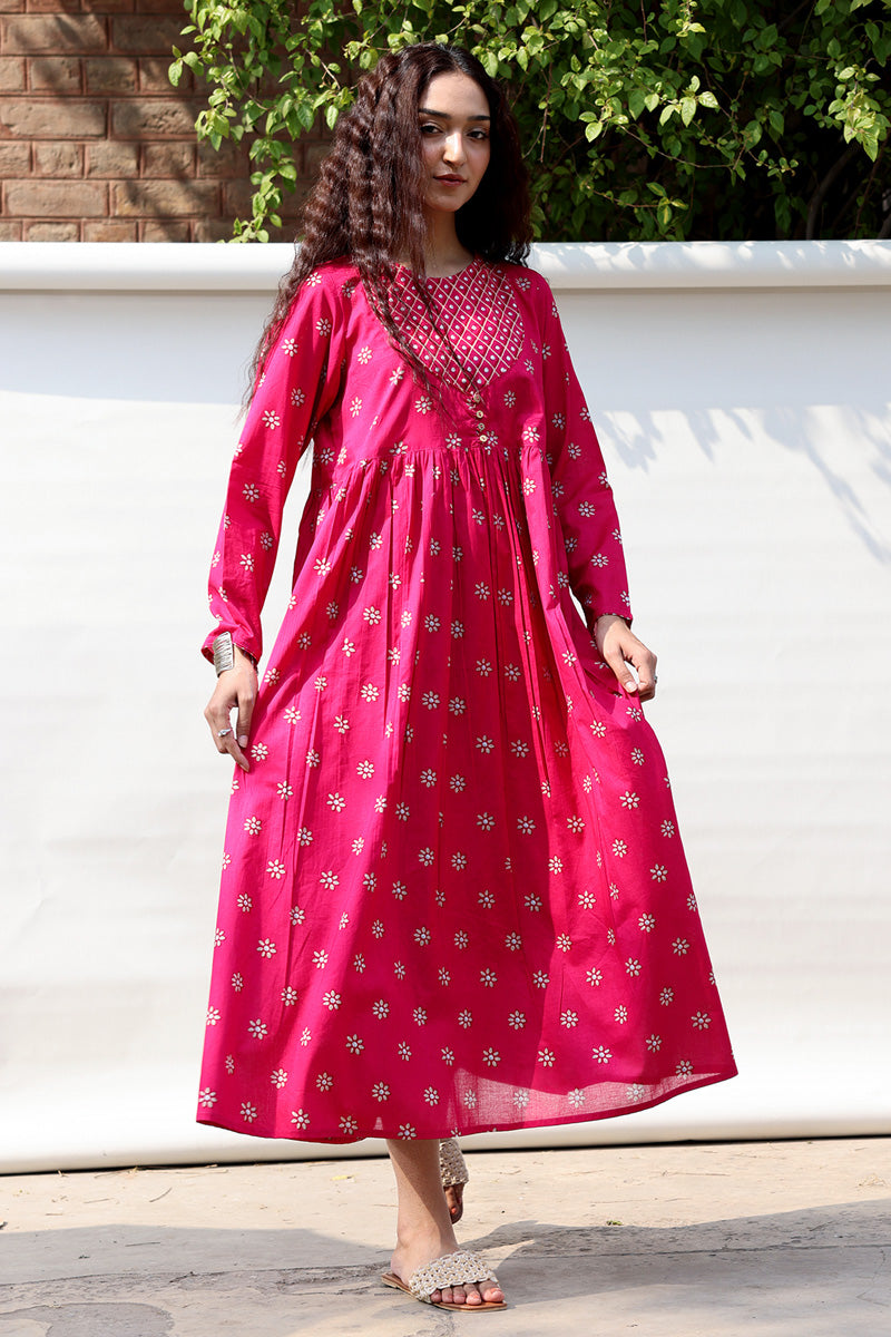 Naqsh Nur Flared Dress