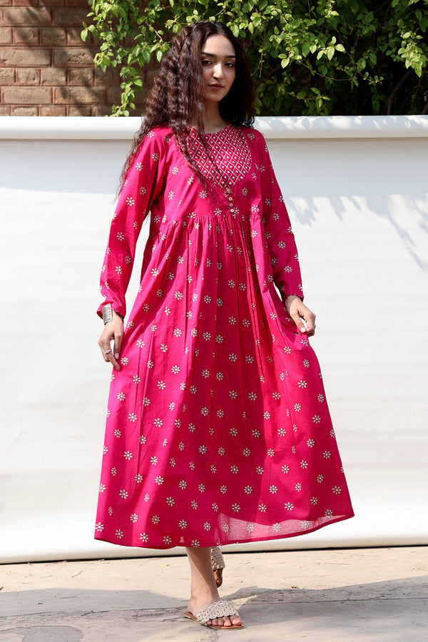 Naqsh Nur Flared Dress