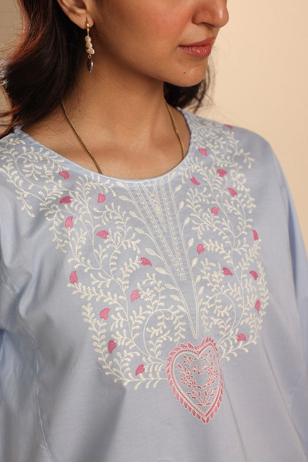 Soft Embroidered Kurti