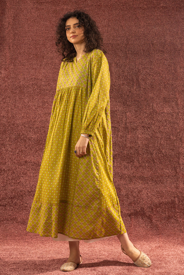 Stitch Script Flared Dress