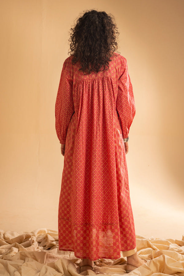 Stitch Script Flared Dress