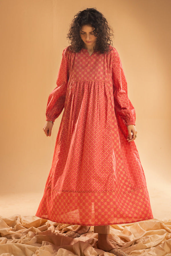 Stitch Script Flared Dress