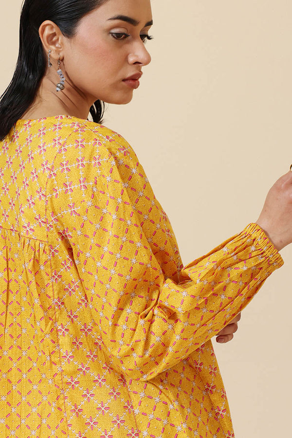 Stitch Script Flared Dress