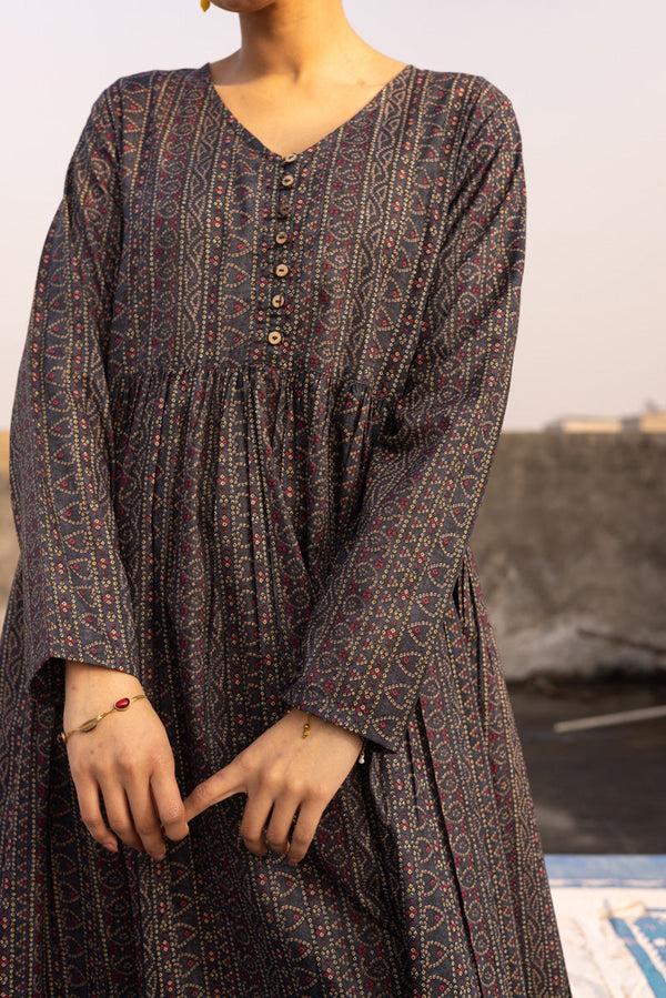 Chunari Beats Flared Dress