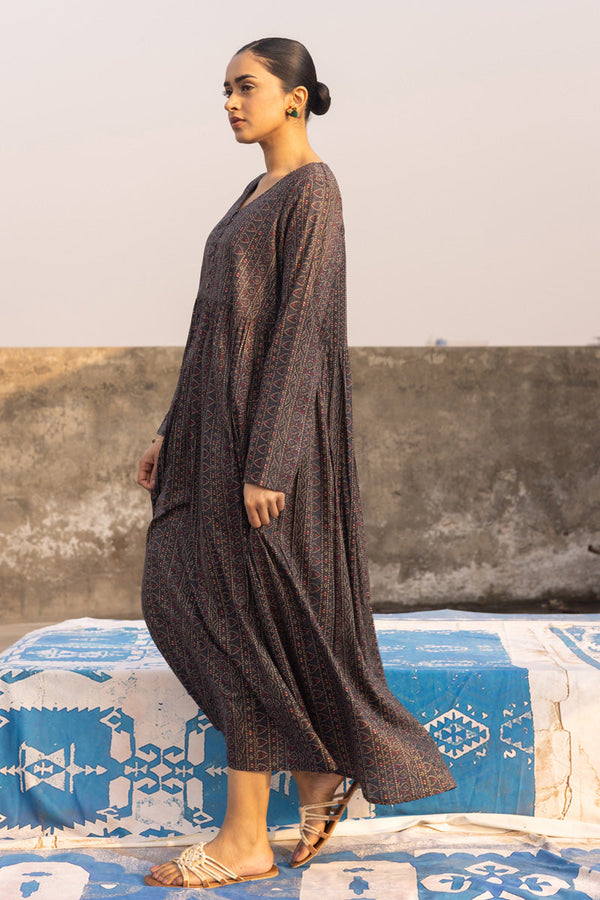 Chunari Beats Flared Dress