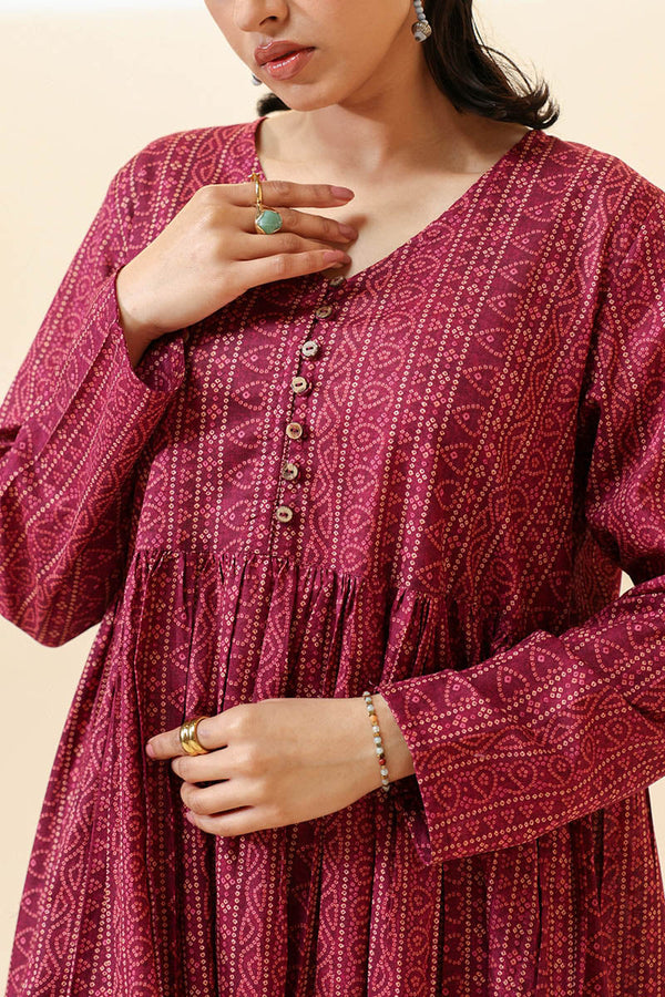 Chunari Beats Flared Dress