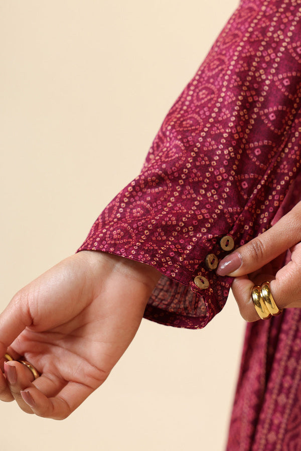 Chunari Beats Flared Dress