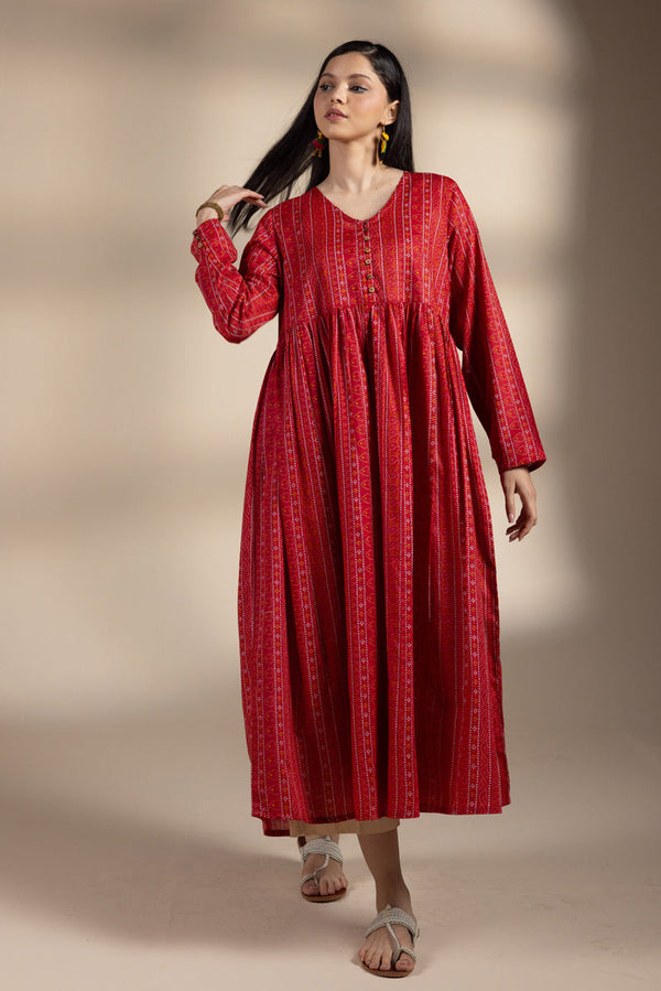 Chunari Beats Flared Dress