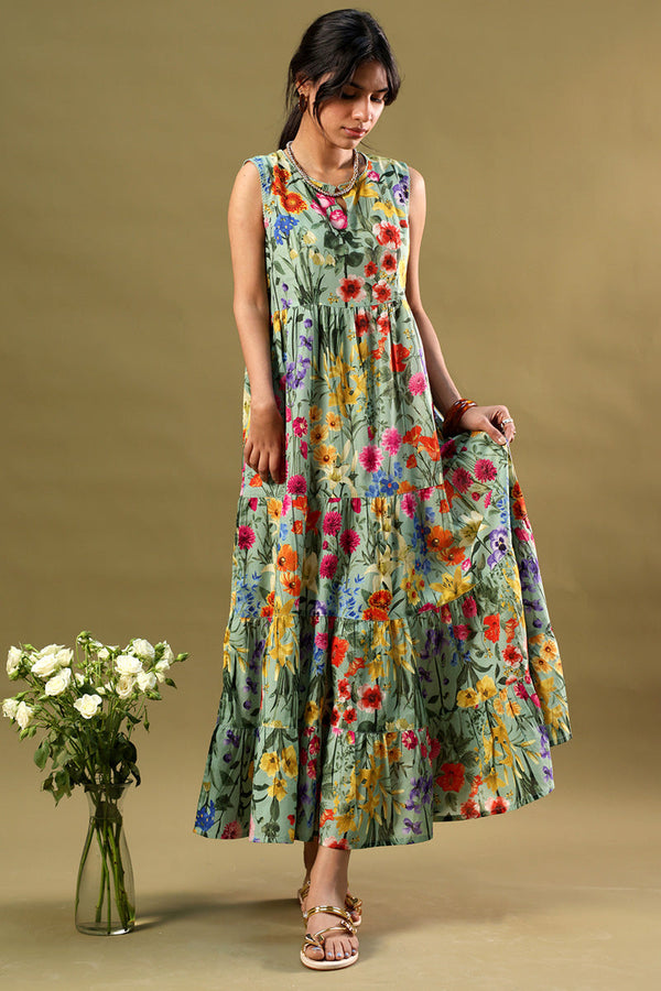 Soft Spring Tiered Dress